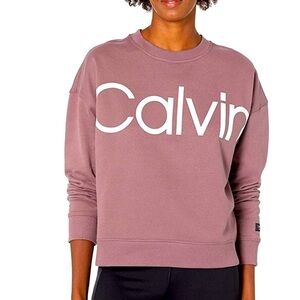 Calvin Klein Performance Women's Jumbo High knit Neck Drop Shoulder sweater S